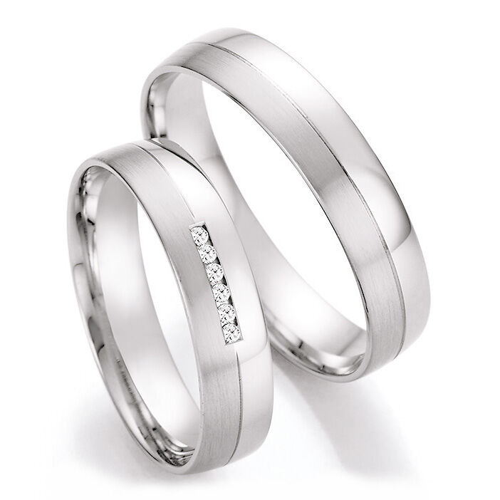 Trauringe Platin Brillant CR 66/41170 & 66/41180