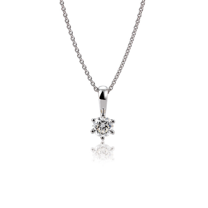 Anhänger 6er Krappe Platin Brillant