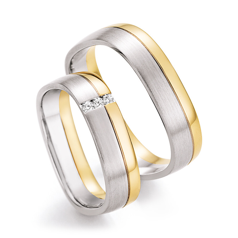 Trauringe Bicolor Honeymoon 66/45070 & 66/45080