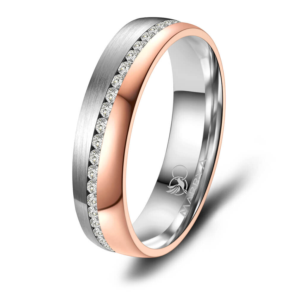 Damenring Titan Rosé Zirkonia TI27