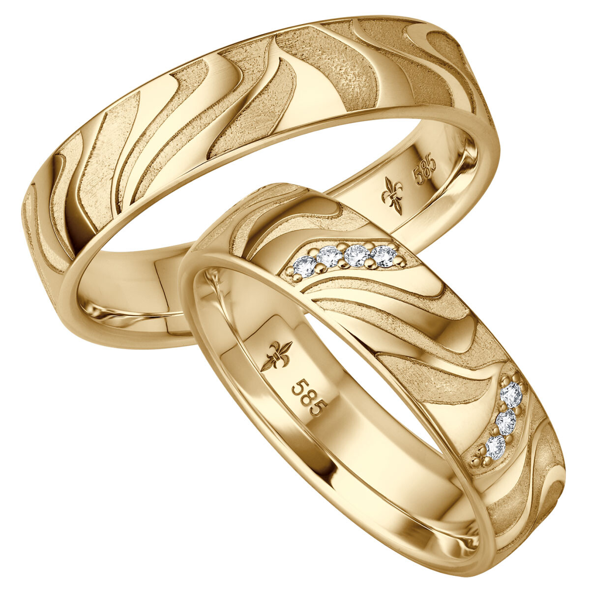 Trauringe Emy Gelbgold Brillant TR-0/TR-1-00041
