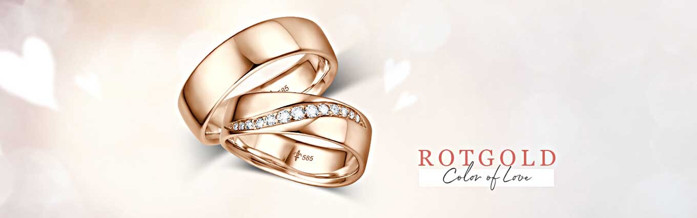 Trauringe Eheringe Rotgold