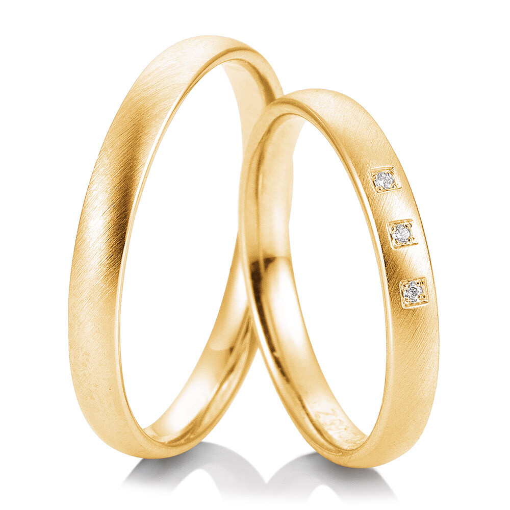 Trauringe Gelbgold Welcome 48/04965 & 48/04966