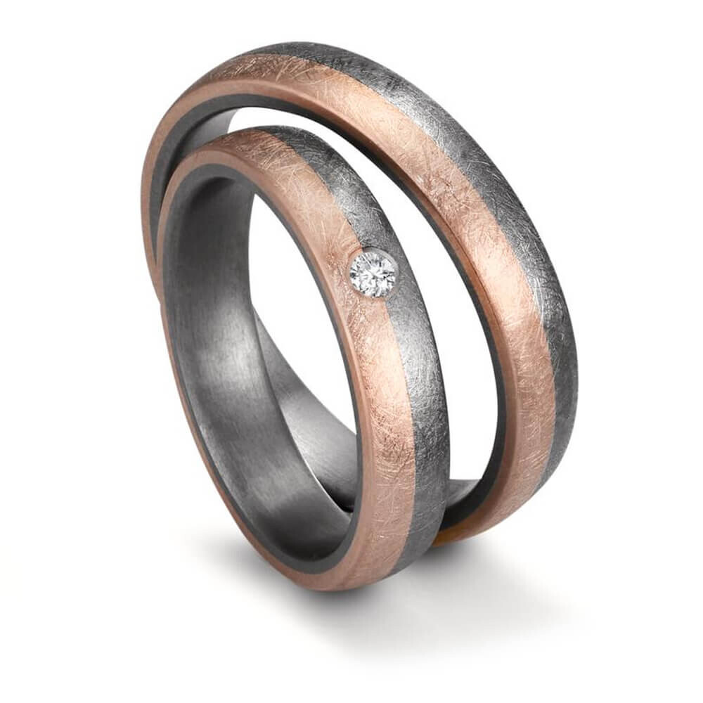 Eheringe aus Tantal & Roségold 585 TNO59757