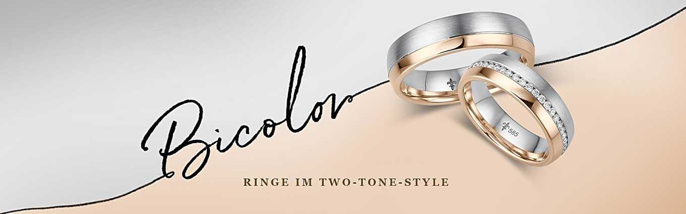Trauringe Eheringe Bicolor mehrfarbig