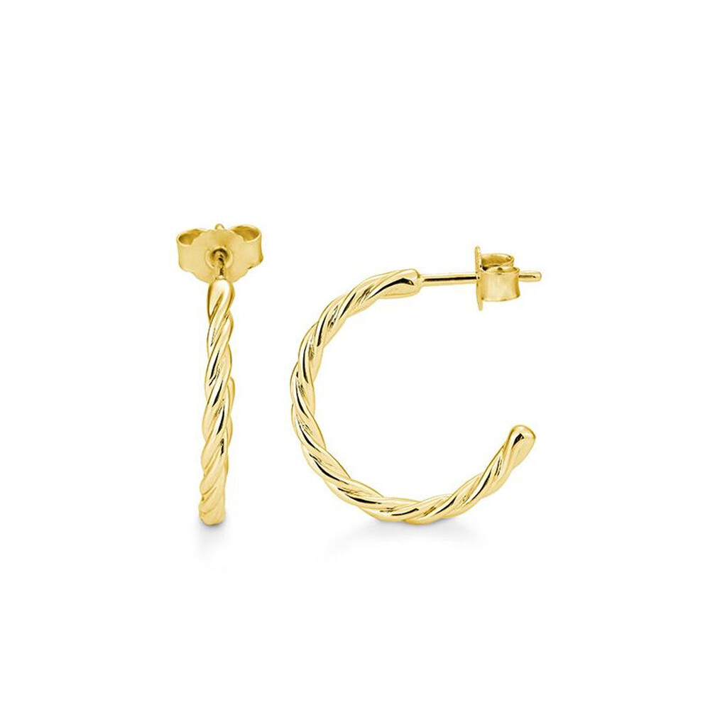 Ohrstecker Kordel Gelbgold BR253-7