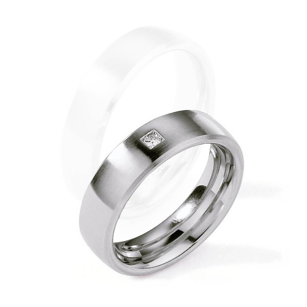 Damenring Edelstahl Brillant 8801240