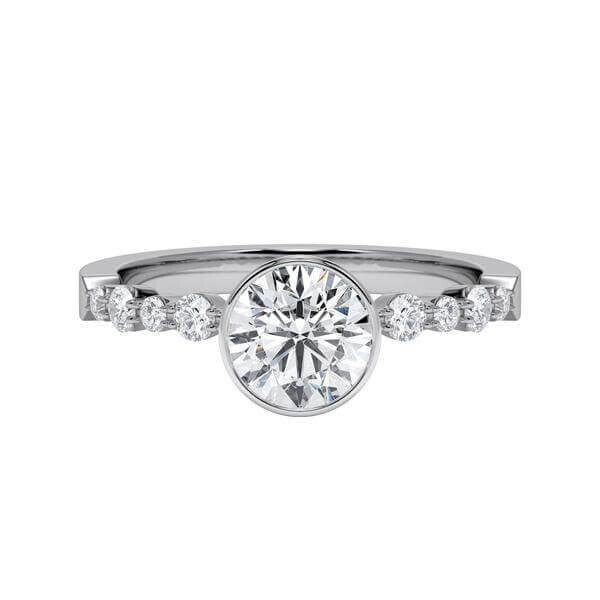 Diamantring Graugold 585 & Weißgold 585 Brillant zus.1,280ct. tw/si RU-1787