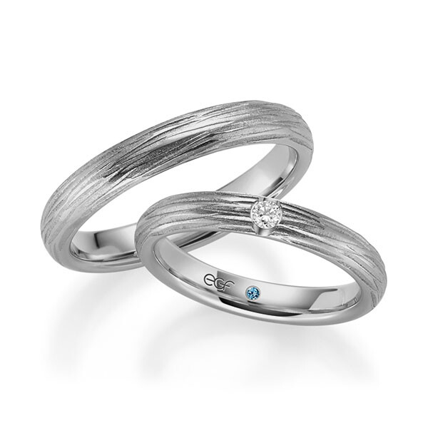 Trauringe Graugold Reflex Brillant F-1378-5