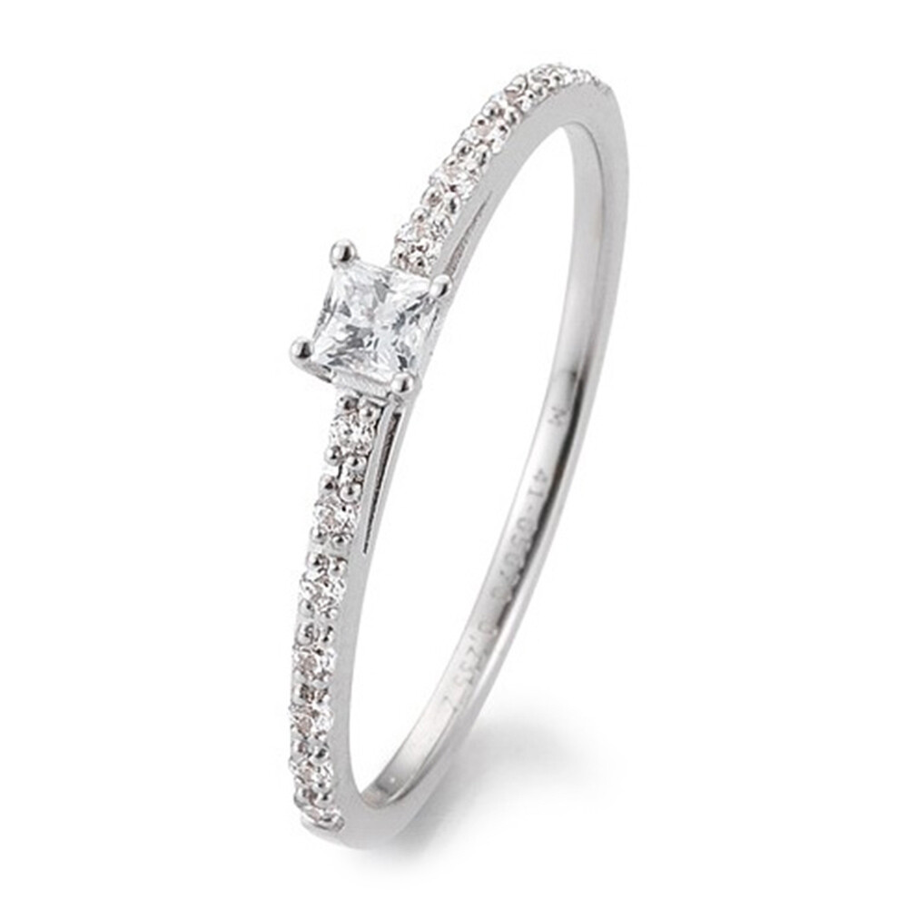 Verlobungsring Antragsring Weißgold Princess Brillant TRS85BR670W