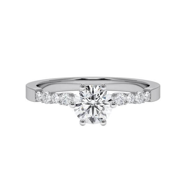 Diamantring Graugold 750 & Weißgold 750 Brillant zus. 0,910ct. RU-1791