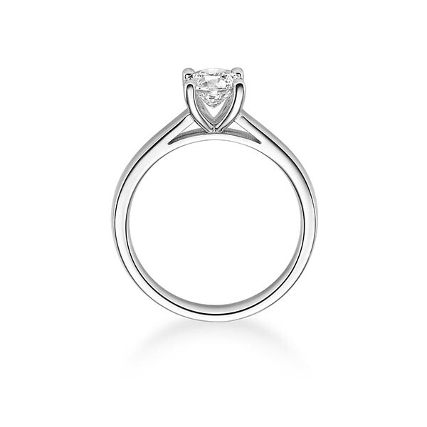 Verlobungsring Weißgold Solitär 0.050 ct. Brillant 1286