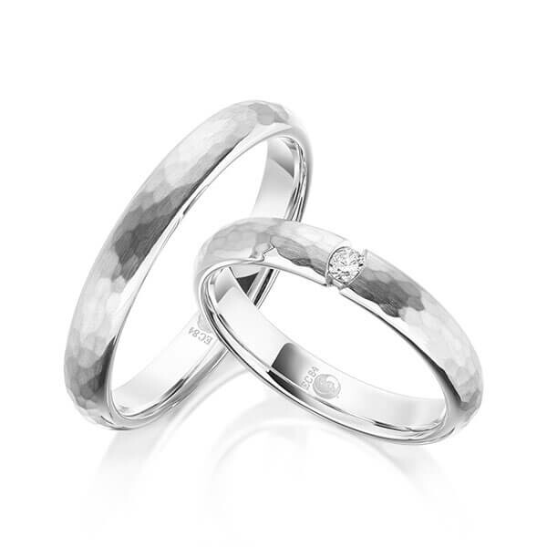 Trauringe Hammerschlag Platin RU-1608