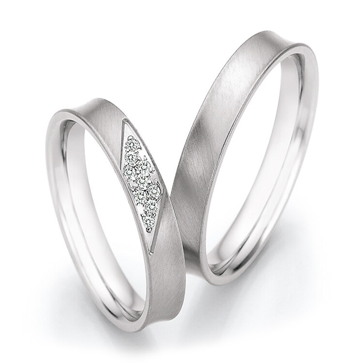 Eheringe Platin Honeymoon 51/30070 & 51/30080