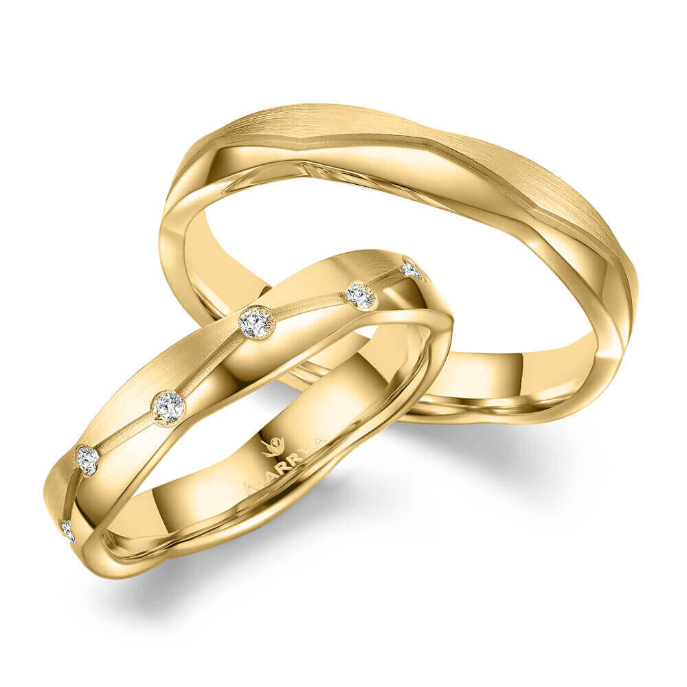 Trauringe Partnerringe Titan Gold Marrya TI-28