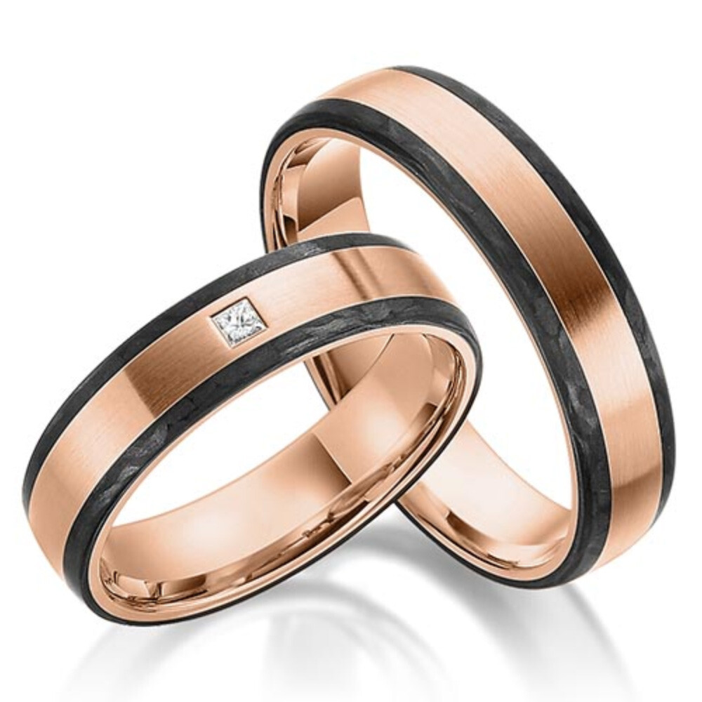 Trauringe Carbon & Rotgold SC-1190-3