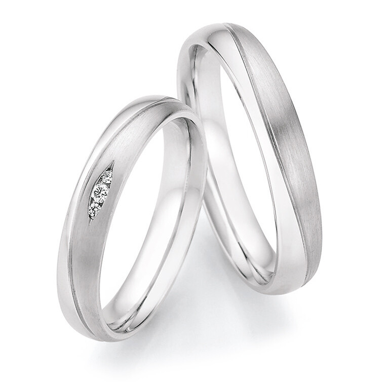 Eheringe Silber 925 Legends mit Saturnfuge 55/33130 & 55/33140
