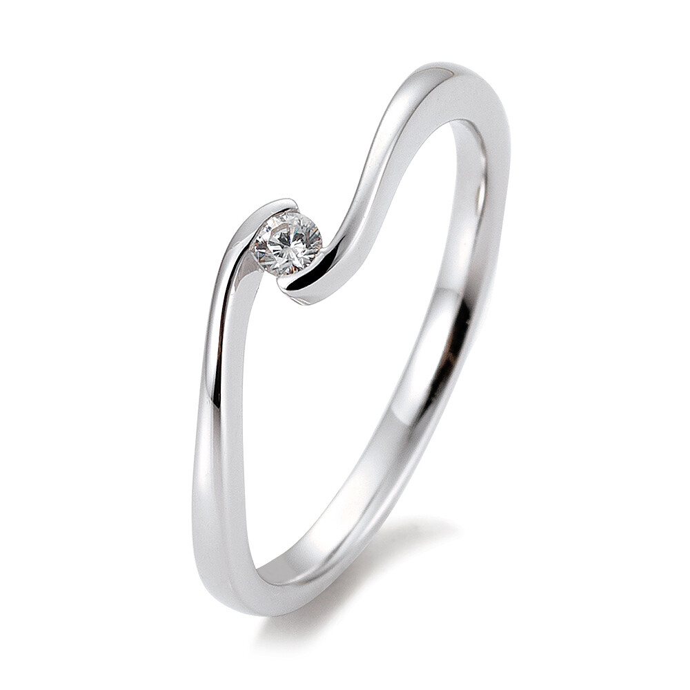 Verlobungsring Schwung BR133 Platin Brillant