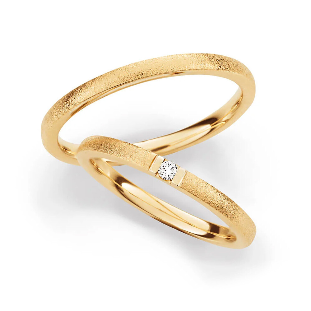 Eheringe Roségold Brillant 0,030 ct.