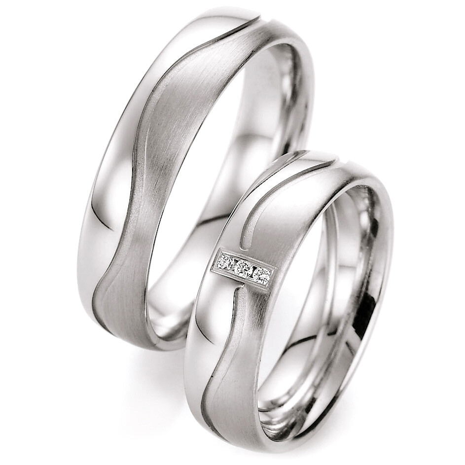 Trauringe Weißgold TRS55RU10010W