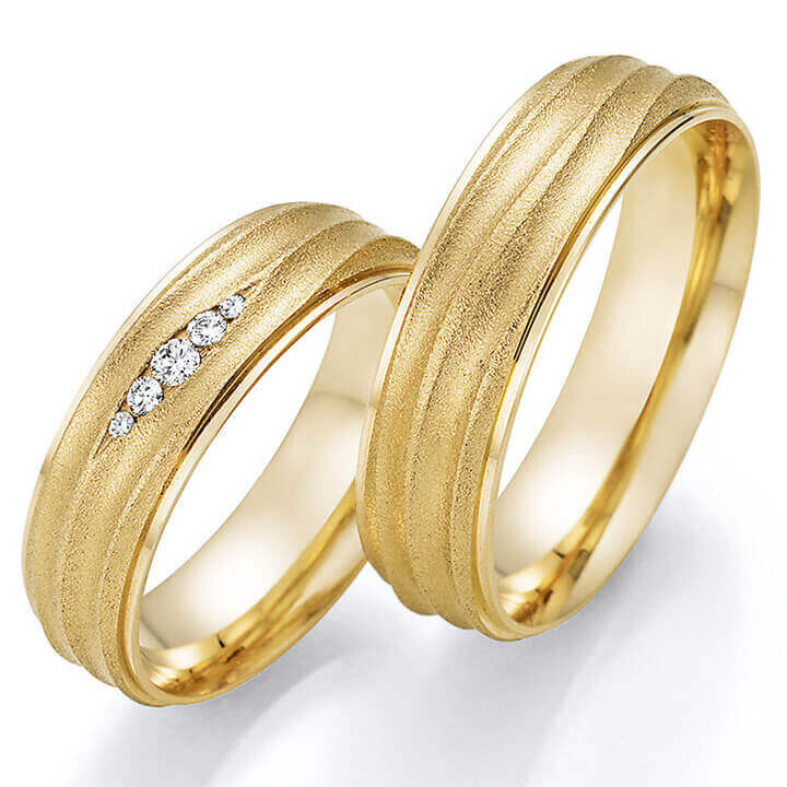 Trauringe Eheringe Gelbgold Brillant 66/63130 & 66/63140