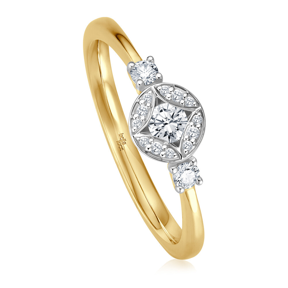 Diamantring Tamina Gelbgold Brillant 0,250 ct.