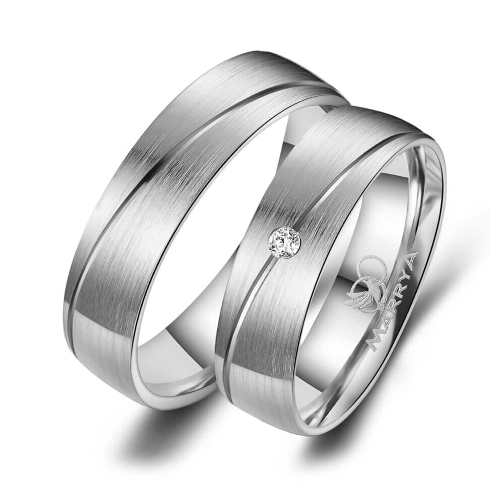Trauringe Partnerringe Titan Zirkonia TI09