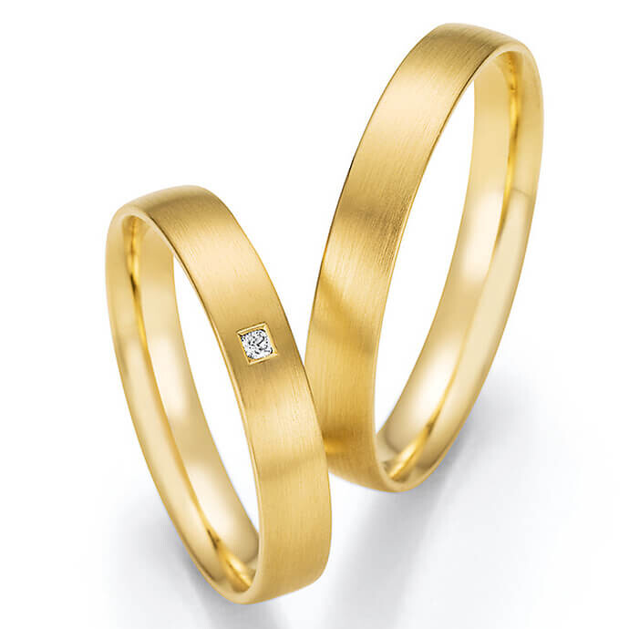 Trauringe Eheringe Gelbgold Brillant 66/61090 & 66/61100