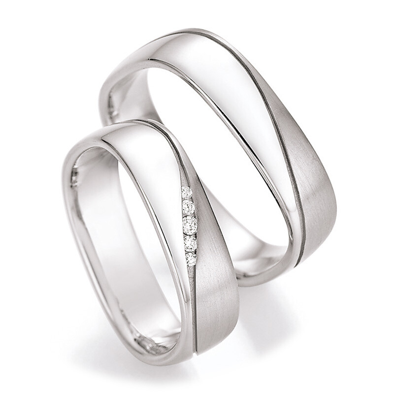 Trauringe Silber 925 55/30050 & 55/30060