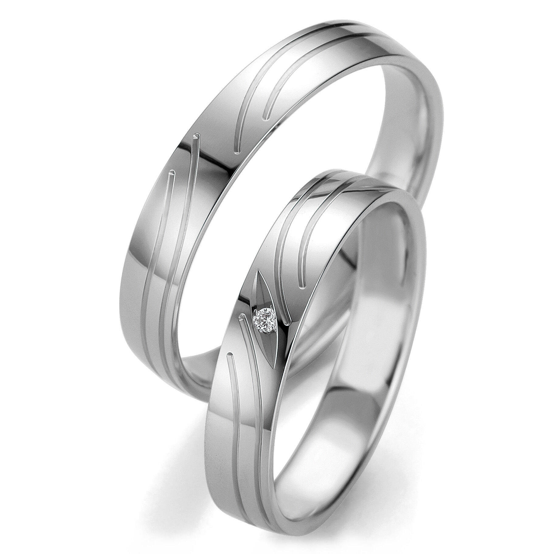 Trauringe Smart Line Slim Palladium