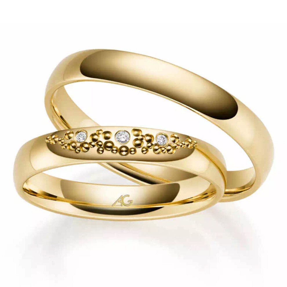 Trauringe Gelbgold Brillant 4/31113/3.5 & 31113/3.5