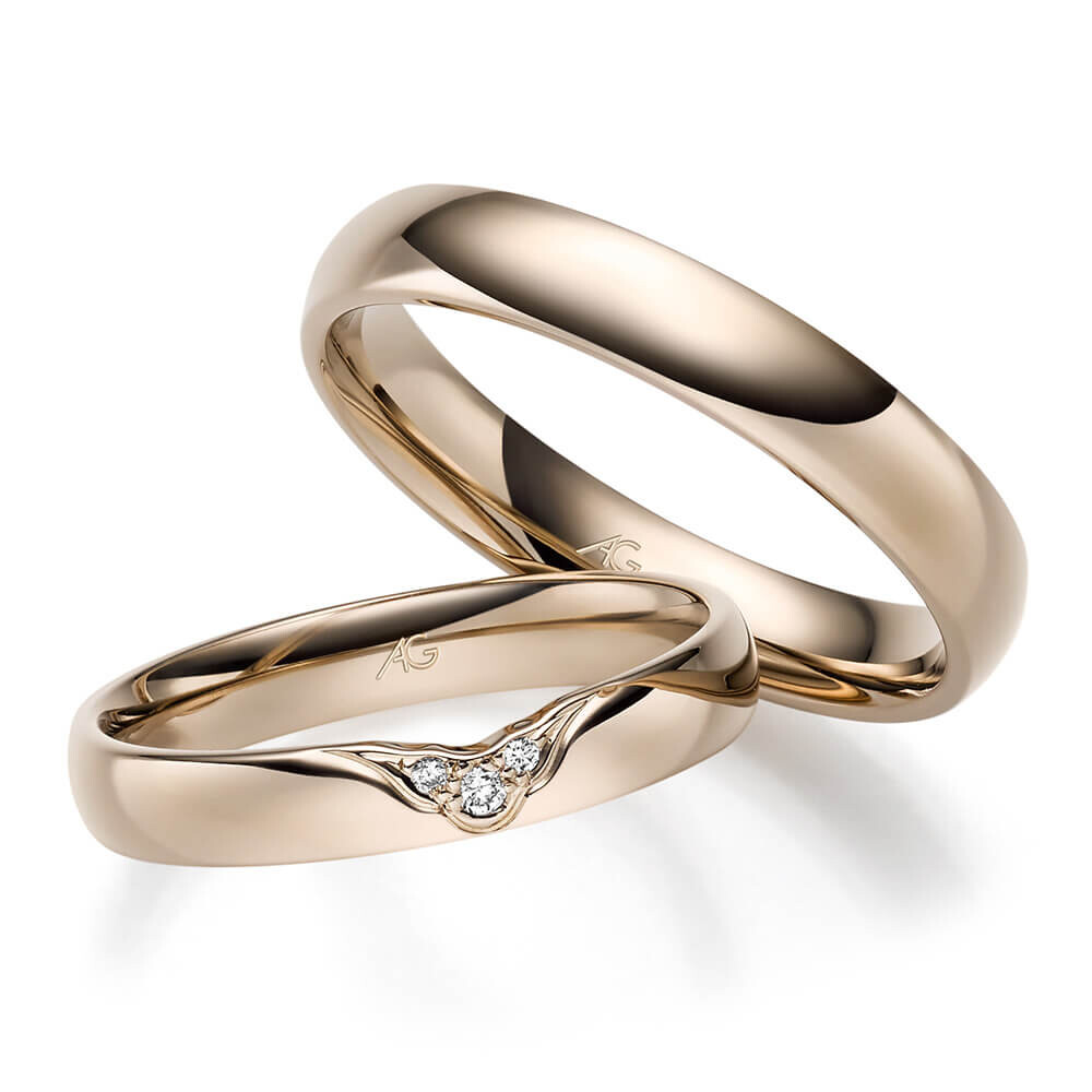 Trauringe Haselnussgold Brillant 31310