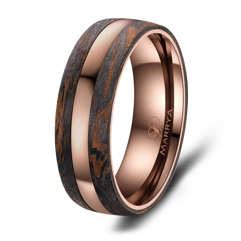 Herrenring Carbon Bronce Design CB-03