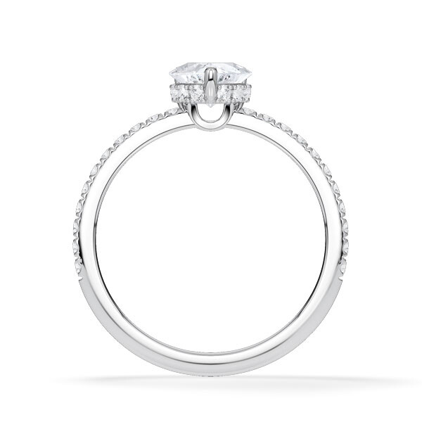 Ring Hidden Halo Platin Rubin 1900