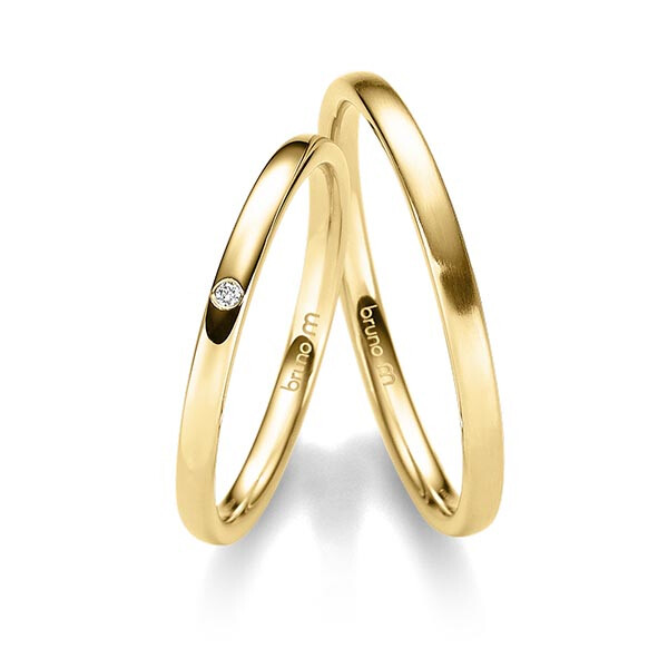 Trauringe Gelbgold Brillant J-1228-7