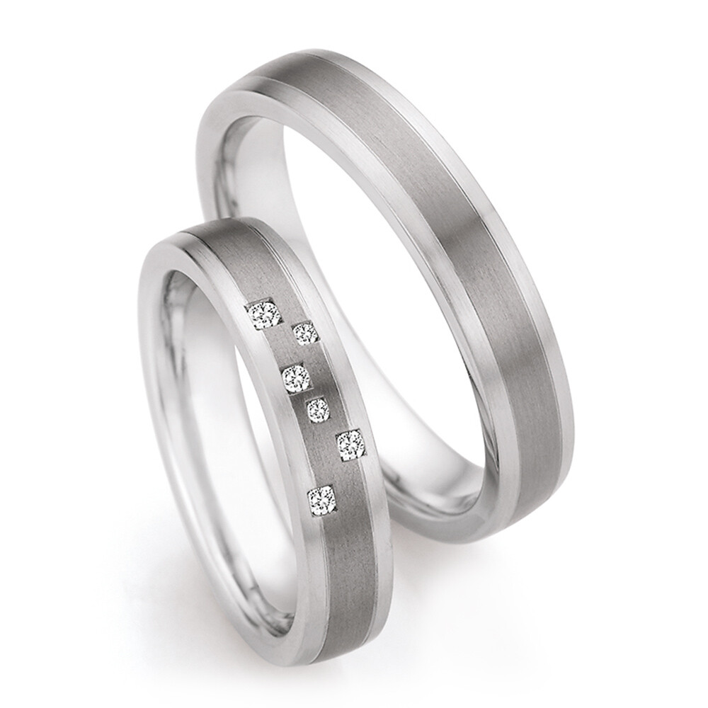 Eheringe Steel Titan Brillant 68/20010 & 68/20020