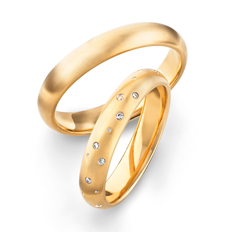 Trauringe Roségold Brillant 70255