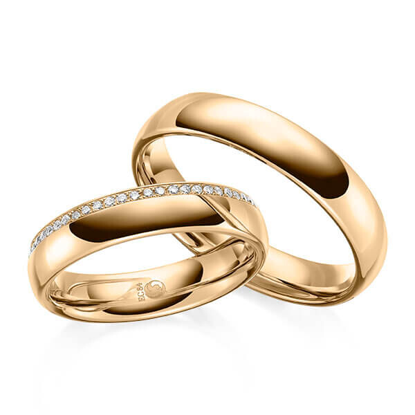 Trauringe Eheringe Roségold RU-1644