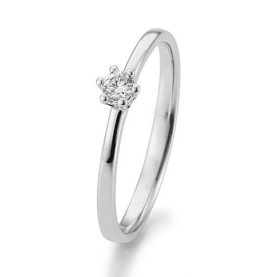 Verlobungsring Solitär 6er Krappen Platin BR107-4 Brillant