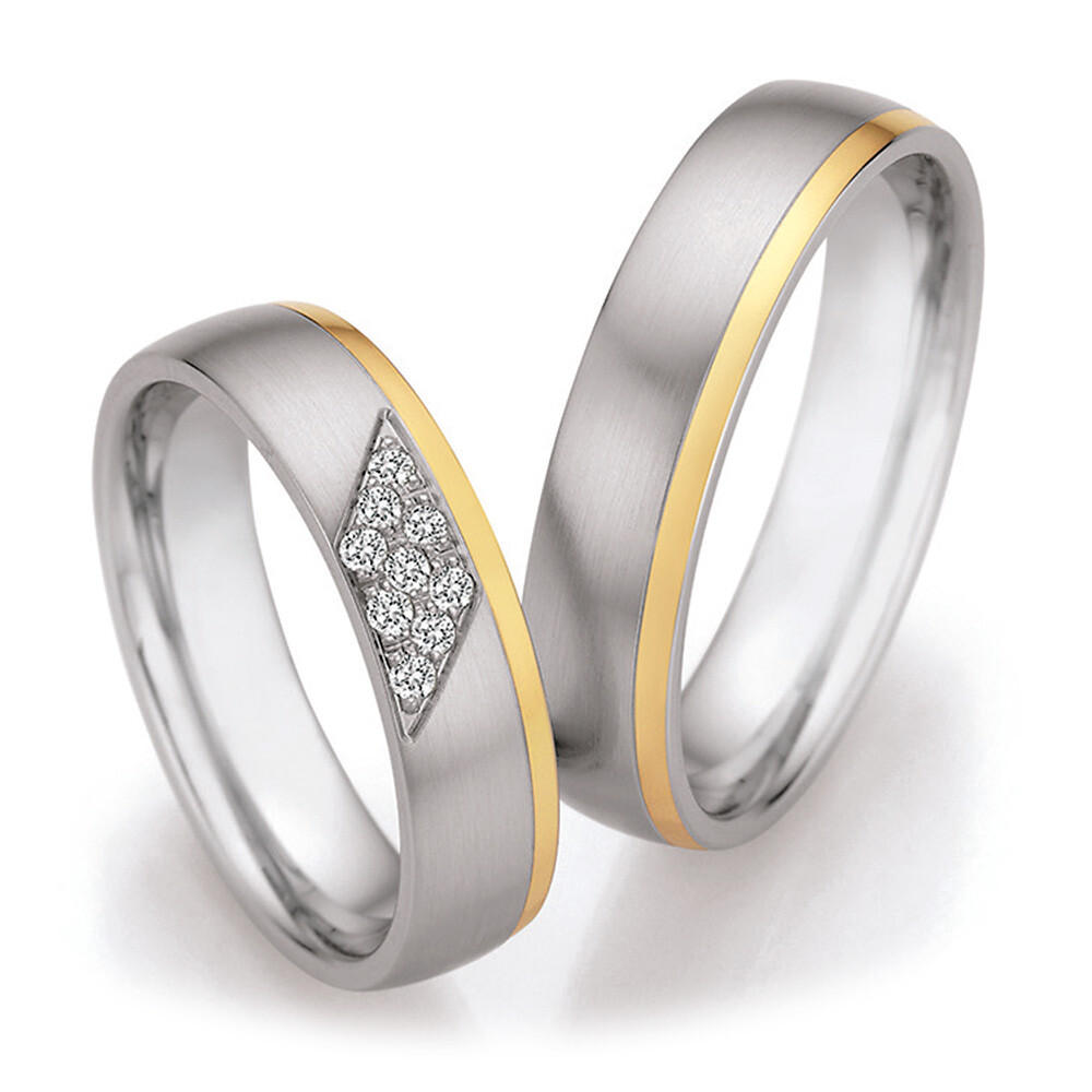 Eheringe Steel & Gold 8825130