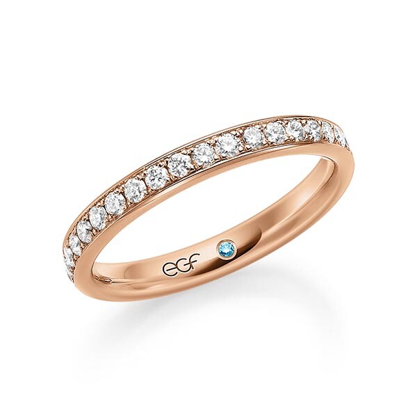 Memoire Ring Rotgold Brillant F-1292-1