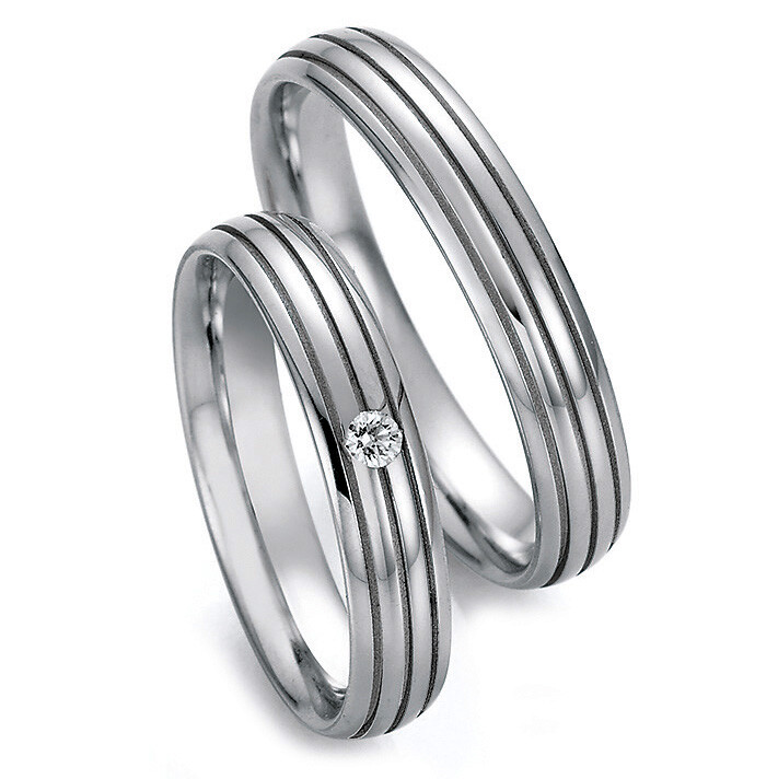 Eheringe Edelstahl Brillant CR 88/22150 & 88/22160