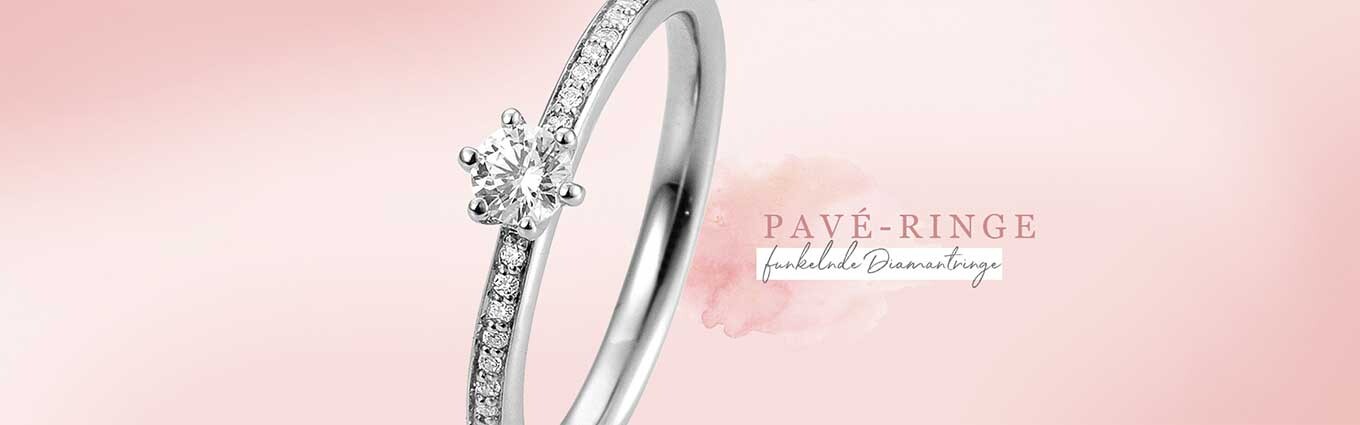 Pavé Ringe - mit Seitenbesatz