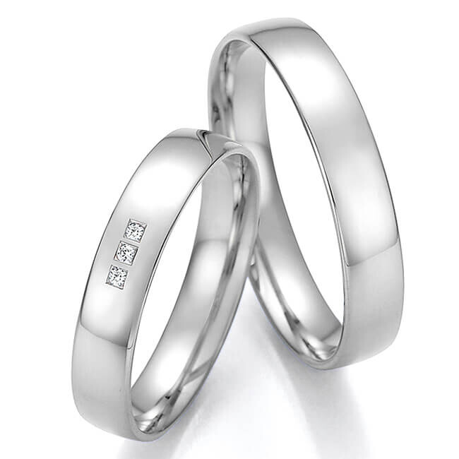 Trauringe Eheringe Platin Brillant 66/61030 & 66/61040