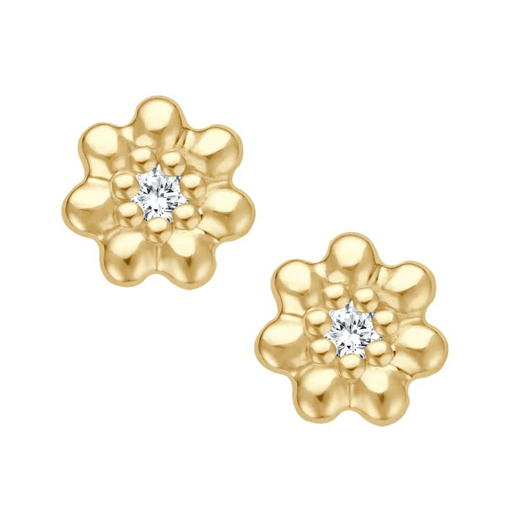 Ohrstecker Pallina Gelbgold 585 Brillant 0,04 ct.