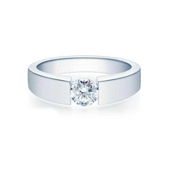 Verlobungsring Spannring 18012 Silber Lab-Grown Brillant RU-1499