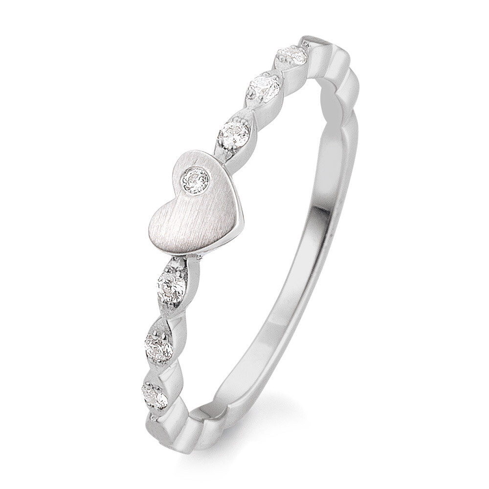 Verlobungsring Platin Herz Brillant 41/05709