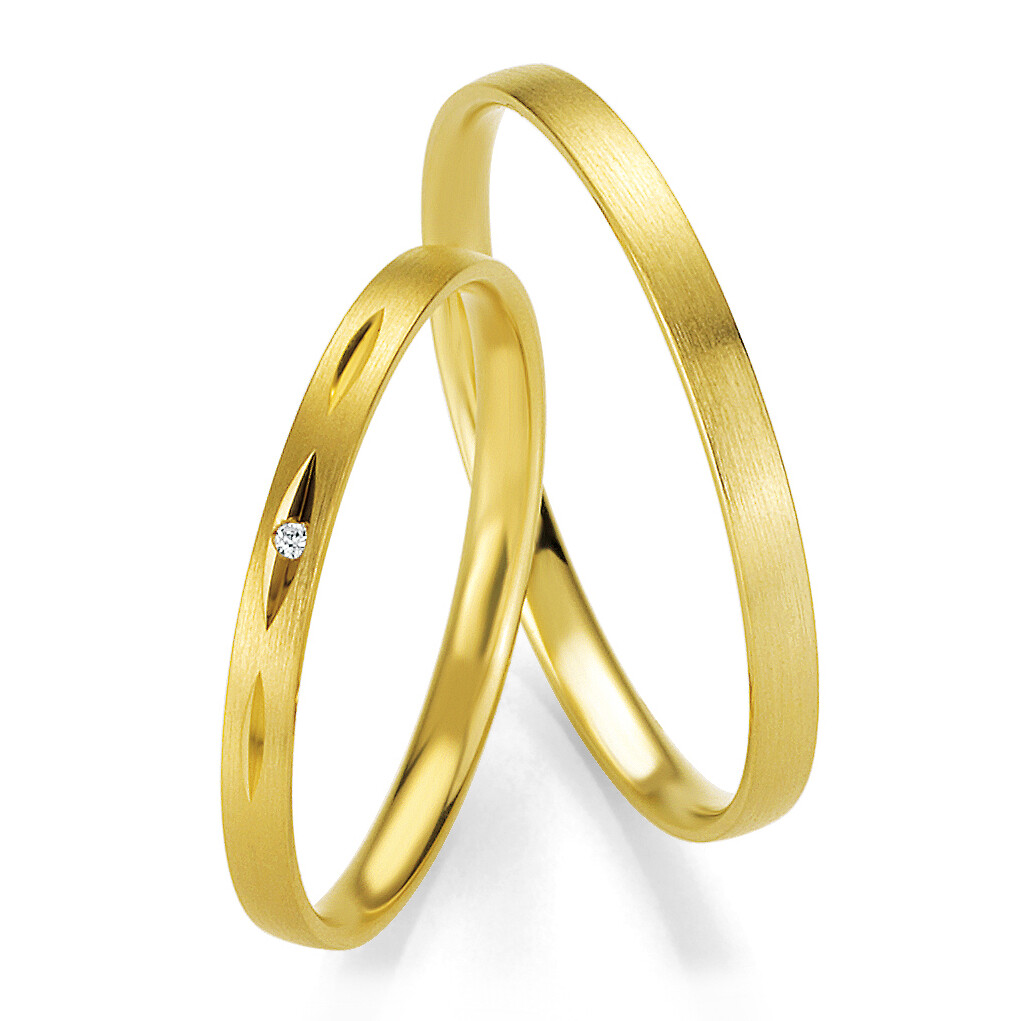 Trauringe 48/04331 & 48/04332 Gelbgold