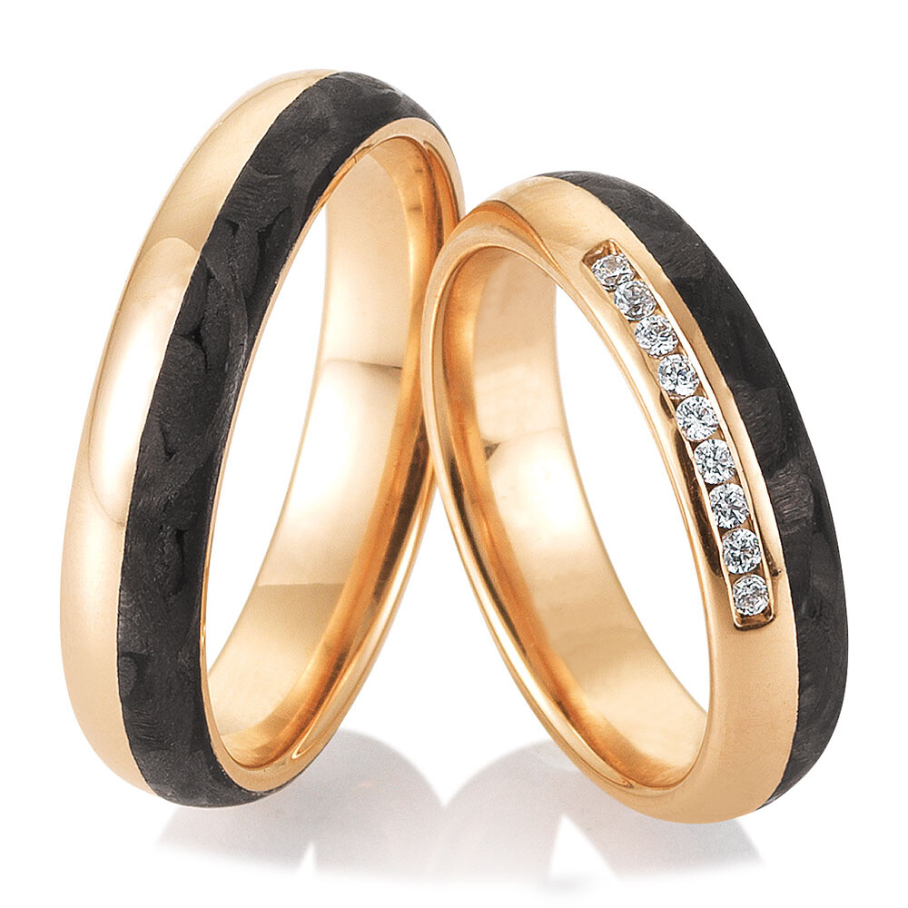 Bicolor Trauringe 49/81454 & 49/81453