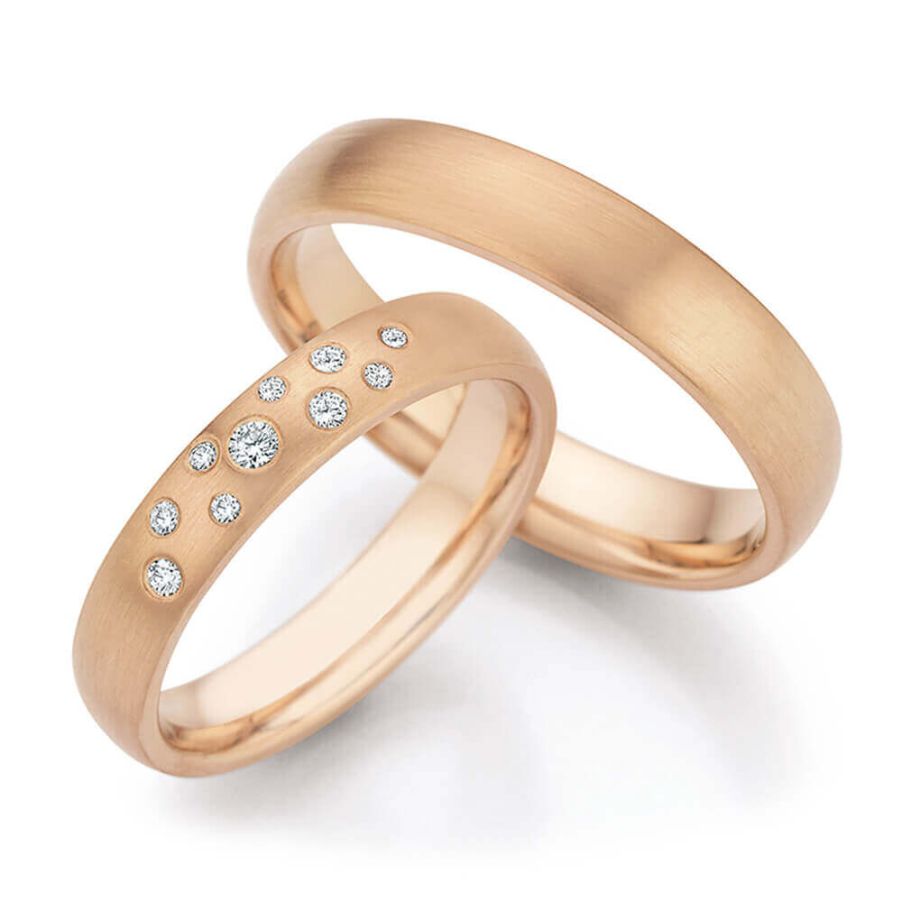 Trauringe Champagne Brillant 0,113 ct.